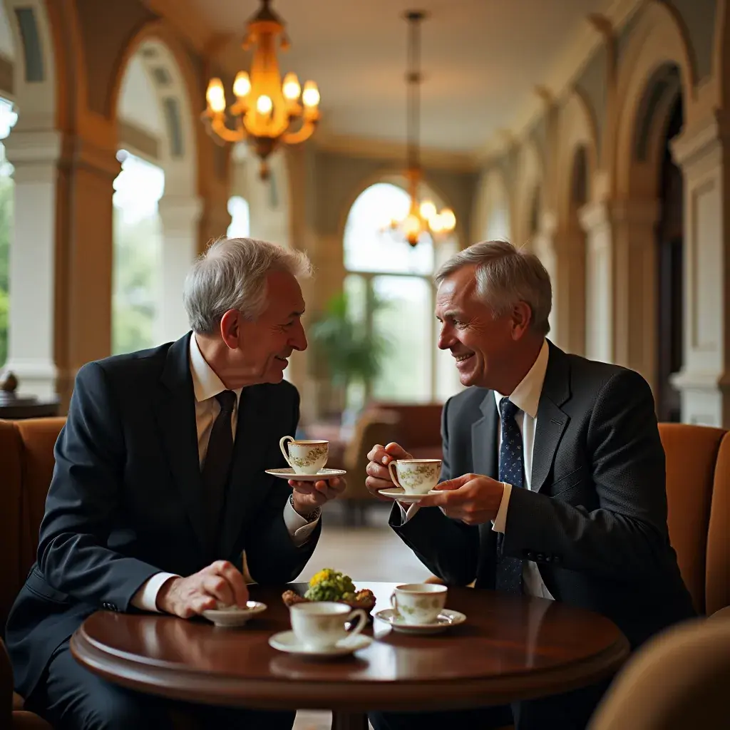 Photo d'un groupe d'amis partageant une expérience de dégustation de thé aux herbes.