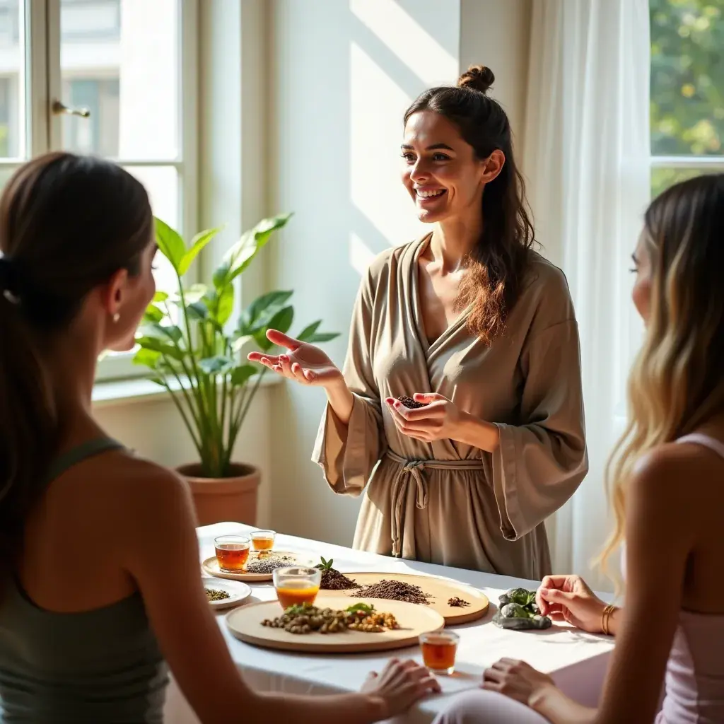 Tasse de thé aux herbes belge avec des feuilles fraîches et des ingrédients naturels.